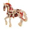 Horse Christmas Ornaments Sparkly Rhinestone Horse Hanging Decoration Acrylic Christmas Tree Ornament for Winter Xmas Party Supplies Holiday Home