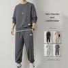 Men's Waffle Sweatshirt and Sweatpants Sets In Various Colors - Stylish Two-Piece Outfits