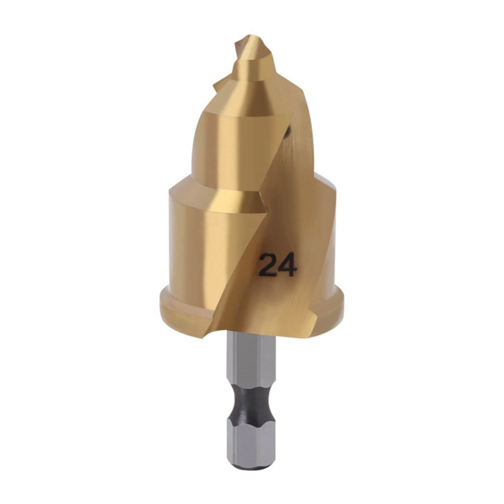 Hex Shank Water Pipe Repair Reamer Set Titanium Plated Stepped Drill Bit PPR Lifting Drill