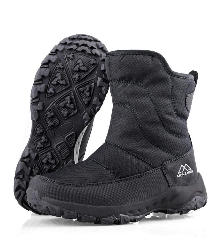 Thickened Snow Boots In Winter New Women'S Cotton Shoes Plus Velvet Warm Boots Casual Versatile Outdoor Travel Snow Boots