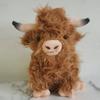 Highland Cows Stuffed Animal Realistic Scottish Cow Plush Toy Soft Farm Animal Plushie Doll Gift for Kids Boys Girls