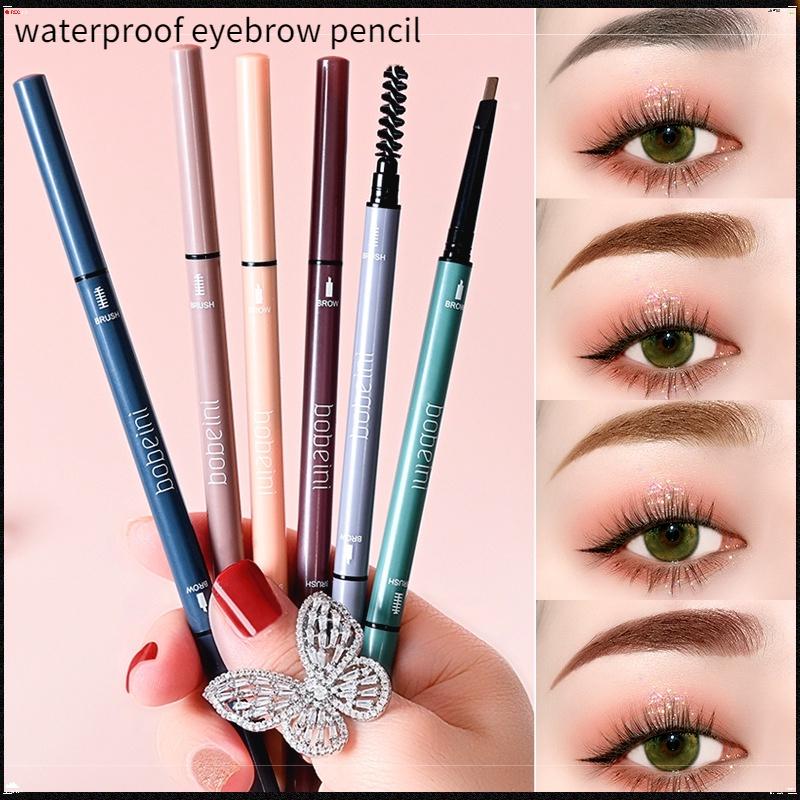 Double Head Eyebrow Pencil Small Triangle Slim Long-lasting Waterproof and Sweat Proof Natural Three-dimensional Color Student Makeup Beauty Products