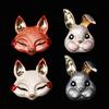 10Pcs Cute Dripping Rabbit Fox Without C Buckle DIY Hair Accessories Shoes and Clothing Alloy Accessories