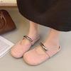 2025 New Round Head Flat Bottom Not Tired Feet Mary Jane Ballet Shoes Single Shoes Spring and Autumn Hepburn Women's Shoes
