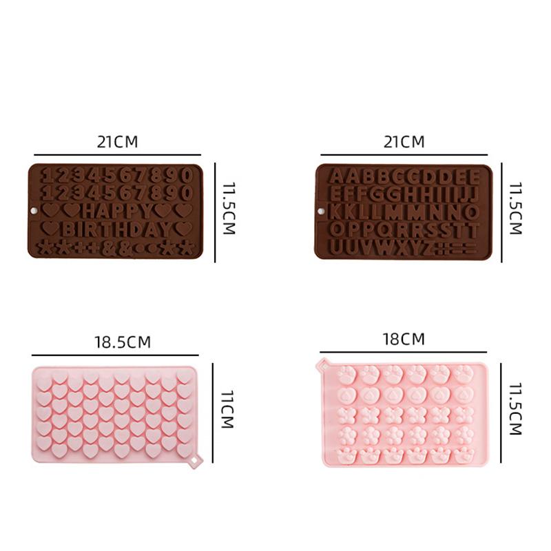 Mini Cartoon Candy Fondant Molds Gummy Silicone Chocolate Mold Cake Biscuit Baking Mould Ice Tray Mold