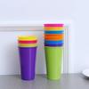 Reusable Heat-Resistant Plastic Cups (301-400ml), Perfect for Kindergarten, Daycare, and Party Supplies, 12-Piece Set, Random Colors