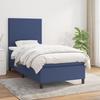 3141591 vidaXL Divan-lit À Sommier Tapissier Avec Matelas Bleu 90x200 Cm Tissu