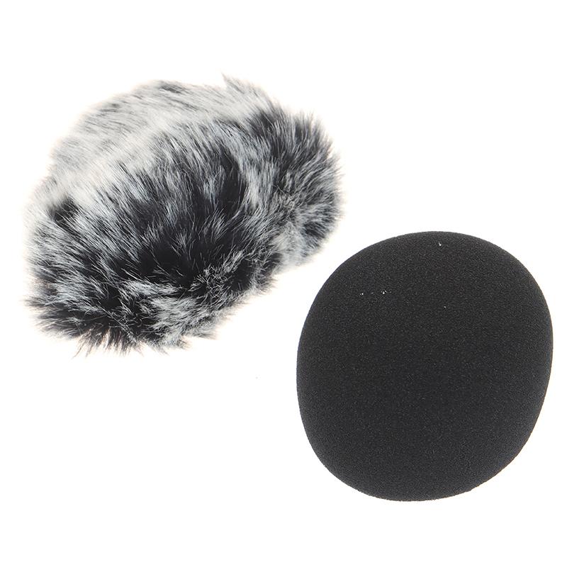 Furry Windscreen Muff Cover Foam Microphone Windproof Cover For Zoom H1 H1N