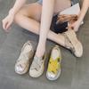 Daddy Shoes Women's Summer New Bag Head Hollow Sandals Women's Versatile Thick-soled Fashion Casual Breathable Women's Shoes Tide