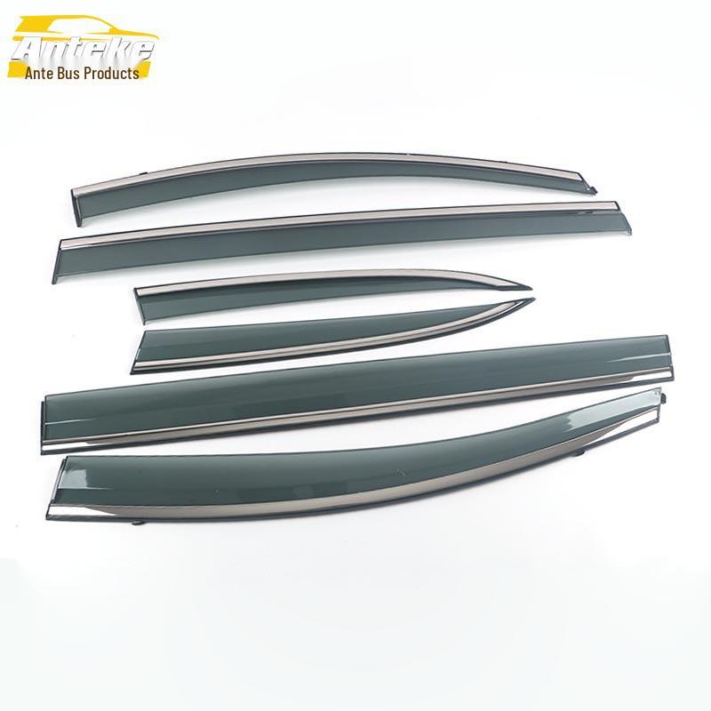 3D Stainless Steel Rain Deflectors & Sun Visor Trim for 11-14 GL8