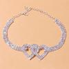 1Pc/2Pcs Heart Anklet Adjustable Perfect Gift Lightweight Trendy Wedding Dance Yoga Foot Chain Jewelry Accessory