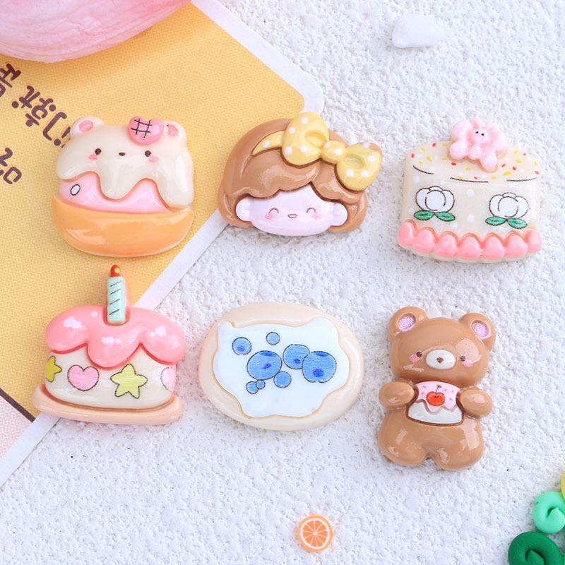Food & Play DIY Cream Glue Phone Case Material: Hairpin, Hair Band, Jewelry Resin Accessories