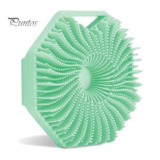 Shower Brush Polygon Soft Skin Exfoliating Scalp Massage Portable Ergonomic Handle Anti-septic Body Brush Bath Shower Brush Scrubber