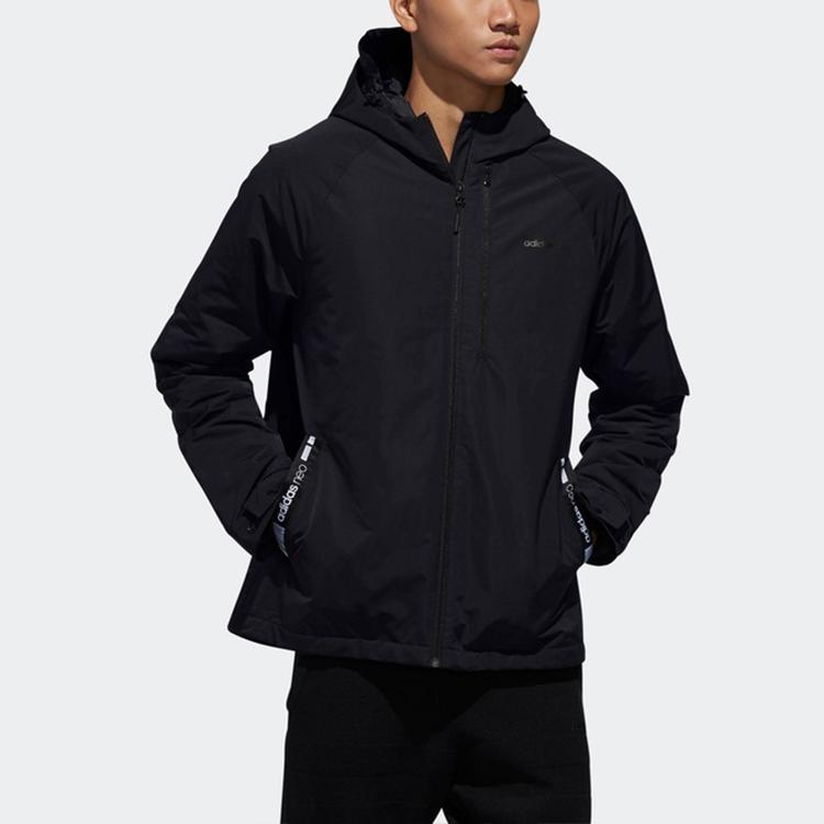 Adidas Neo Padded Jacket With Hood Men Outerwear Black DW8150