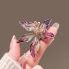 Personality Exquisite French Style Iris Flower Brooches For Women Clothing Coat Jewelry Accessories