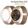 Metal Strap For Garmin Venu 3 3S 2S Smart Watch Bracelet+Case For Garmin Vivoactive 4 4s Wristband For Garmin Venu 2 Plus Cover