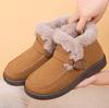 Fashion Winter Women's Snow Boots Korean Version 2025 New Plush Comfortable Super Warm Anti Slip Soft Bottom Belt Buckle Women's Shoes