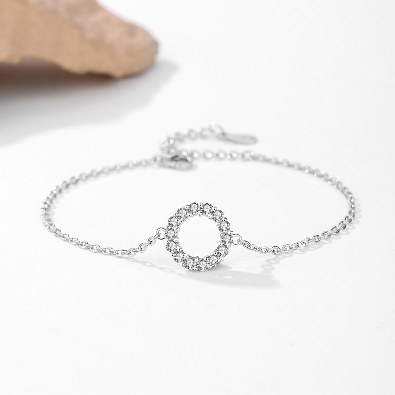 Baoyilong Fashion Simple Women's S925 Silver Round Bracelet