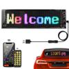Scrolling Advertising LED Sign USB 5V Bluetooth App Control Logo Light Custom Text Pattern Animation Programmable Display Car
