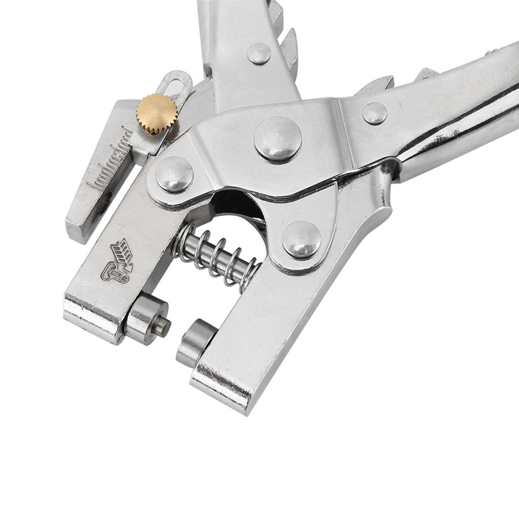 Rivet Setter Punch Pliers Belt Holes Eyelet Setting Tool with 100pcs Easy Press Hollow Grommets