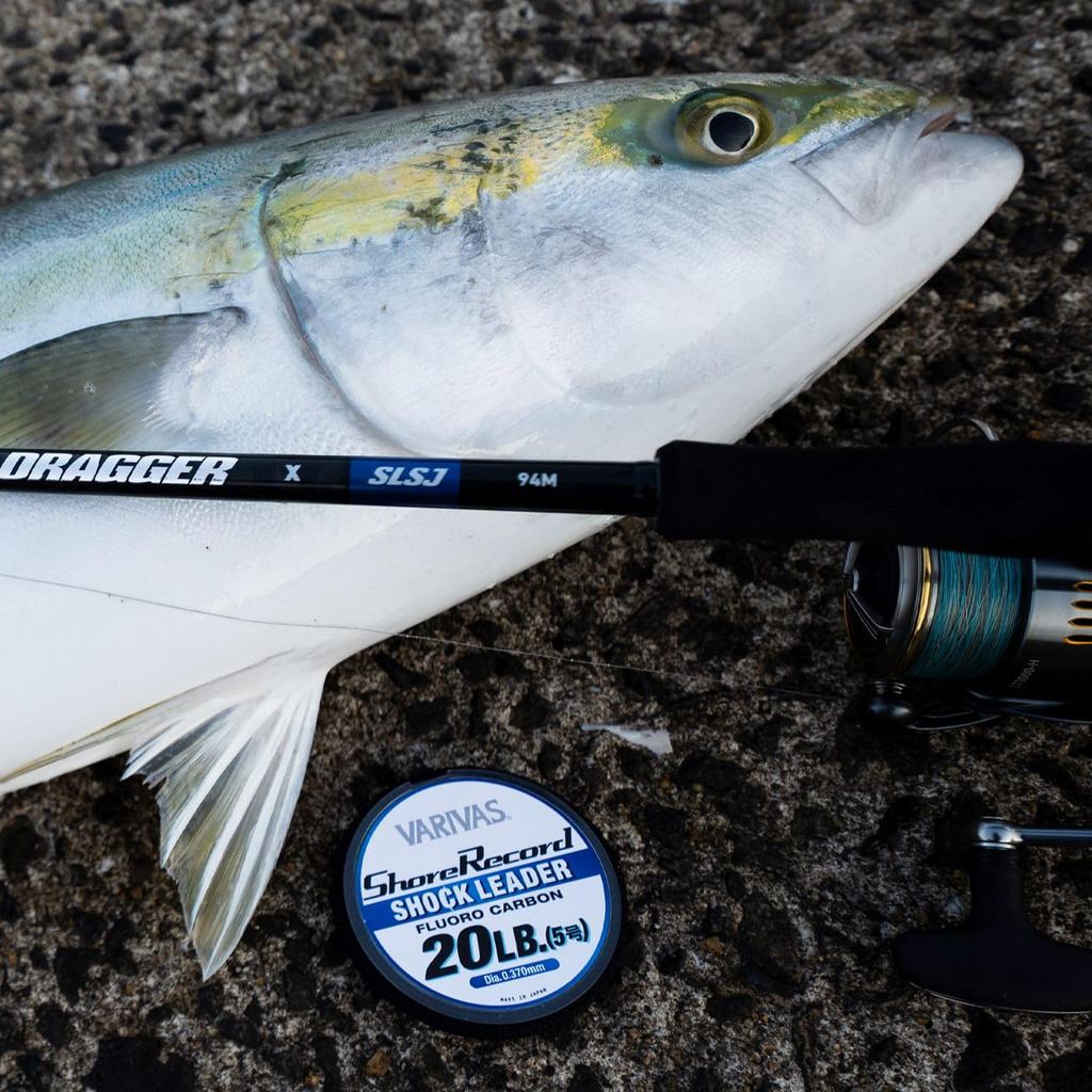 VARIVAS Shore Record Shock 16lb Leader, Fluorocarbon, 30m, (4)