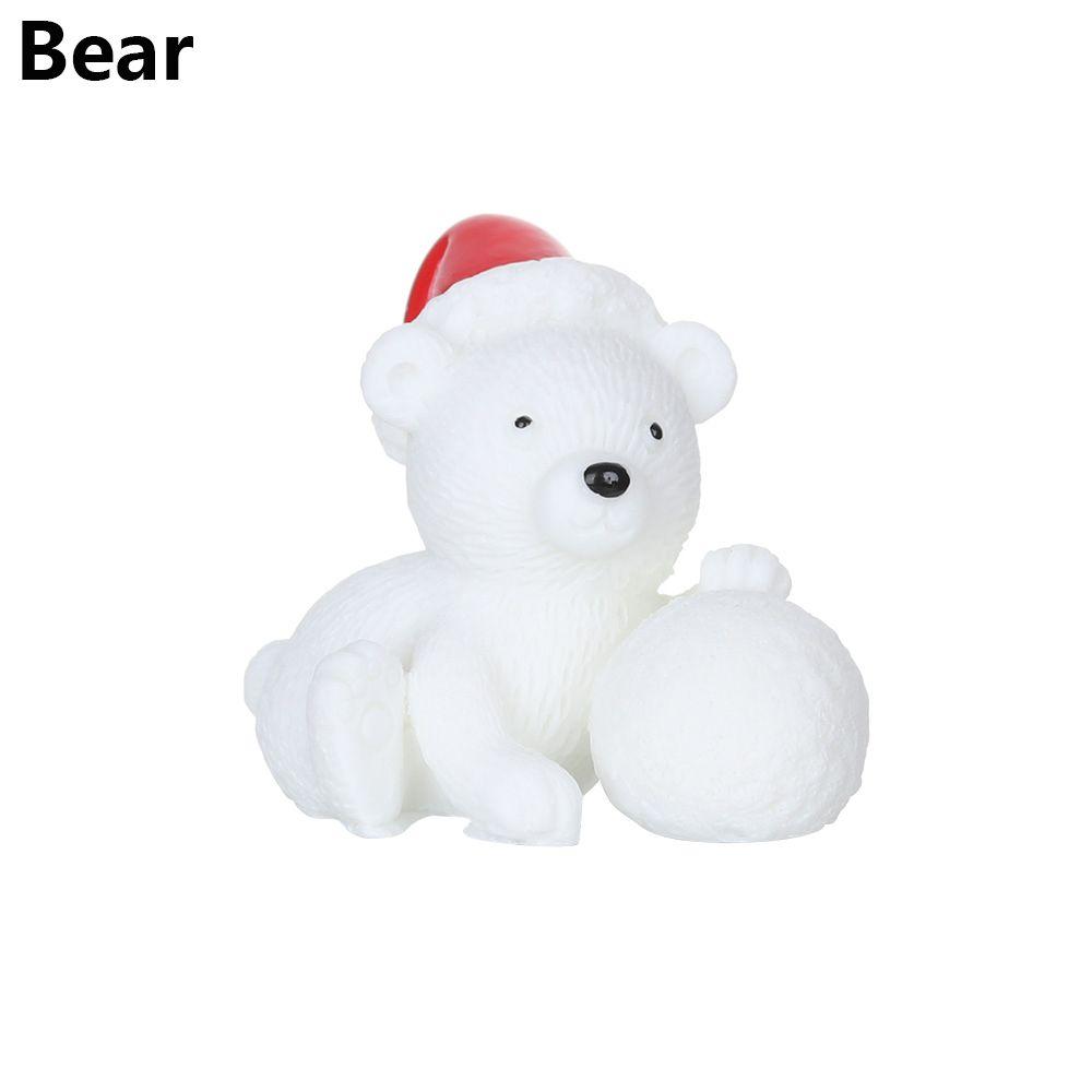 Toys Bonsai Decor Fairy Garden Deer Santa Claus Miniature Snowman Christmas Figurines Xmas Tree