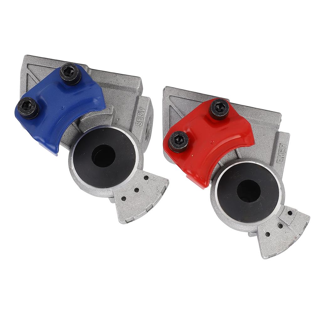 1 Pair 37 Degree Gladhand Set Red Blue Trailer Glad Hand Brake Air Hose Coupling Connector for Semi Trailers Trucks