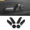 Car-styling ABS Carbon Fiber Seat Adjust Switch Button Covers Panel Trim Car Accessories For Tesla Model 3 Y