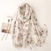 2021 Women Autumn Fashion Vintage Floral Tassel Viscose Shawl From Indian Print Wrap Pashmina Stole Bufandas Muslim Hijab Snood