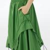 Xitao Asymmetrical Drawstring Loose Skirt HQQ2442