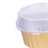 20Pcs Tinfoil Box with Lid Reusable Disposable Round Food Grade Non-Stick Oven Safe Cupcake Container Aluminum Foil Bowl Baking Mold