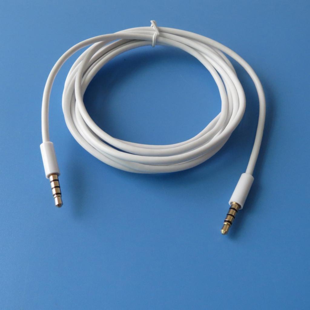 3.5mm Male To Male Auditory Cable 4 Pole Gold Plated for Stereo and Microphone Wide Compatibility For Car Headphone