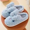 Slippers Women Wear Autumn and Winter New Indoor Home Cute Cartoon Sweet Plush Slippers