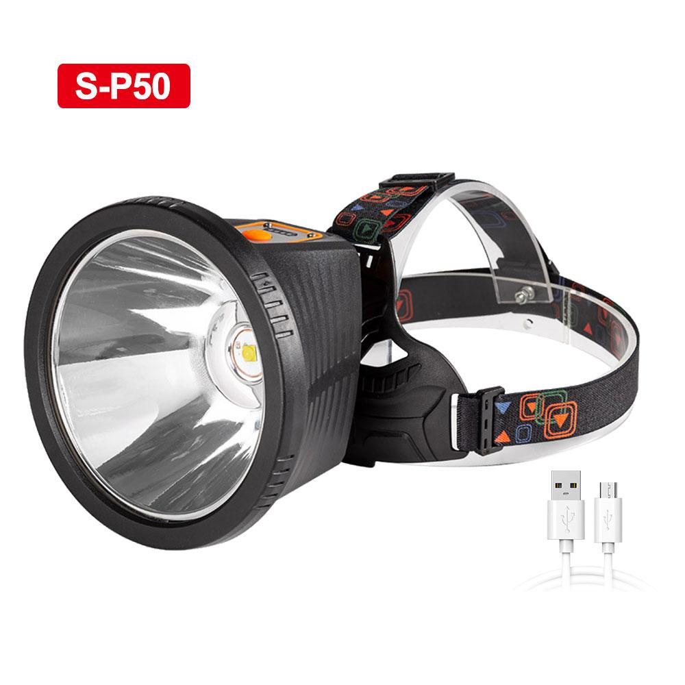 Ultra Bright 20W P50/P70 LED Headlamp USB Rechargeable Waterproof Bicycle Head Light Torch 4 Modes Searchlight Built-in Battery