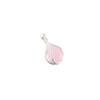 Rose Chalcedony Gemstone Zircon Pendant 925 Sterling Silver Jewelry Tiny Pendant CZP-7-7