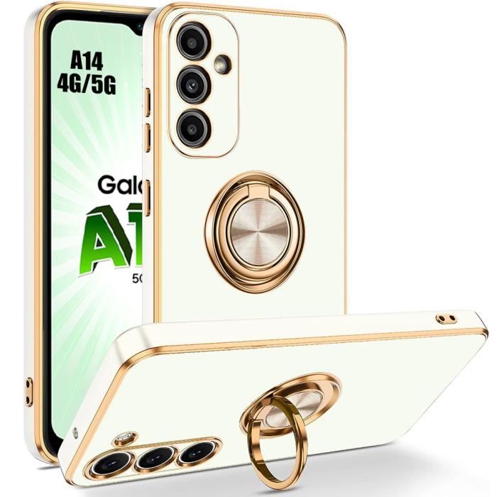 Coque de protection - BOOLING - pour Samsung Galaxy A14 4G-5G - Silicone TPU - Souple - Antichoc - Blanc