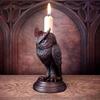 Gothic Candle Holder Resin Figurine Candlestick Stand Home Decor Accessory Holiday Decoration Owl