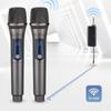 UHF Wireless Microphone Dual Handheld Dynamic Micr Karaoke Microfone with Receiver for Wedding Party Speech Church Performance Club