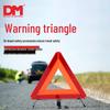 Compact Car Safety Triangle Reflector: Foldable Warning Sign with Tripod Base