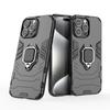 For iPhone 16 Pro Max Case PC+TPU Hybrid Phone Cover with Ring Kickstand