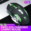 Thunder Wolf Q13 Charging Mute Wireless Mouse Gaming Business Luminous Mechanical Mouse