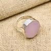 Pink Chalcedony Handmade Gemstone Ring, 925 Solid Sterling Silver Ring Antique Jewelry, Ring For Engagement Gift