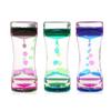 Double Colors Oil Hourglass Liquid Motion Bubble Timer with Pretty Waist Desk Decor Birthday Gift Children Toy WBL