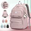 Middle School Student Schoolbags for Girl Commuting Large-capacity Backpacks Fashion Leisure Solid Color Book Bag Ultra-light Waterproof Knapsack