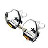 FPD Road Touring Pedals with Toe Clips Cages FD2334 NWL-424B+S41+T12 Straps,