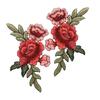 2Pcs Flower Applique Sewing DIY Embroidered Decals Fabric Sticker Dress Embroidered Fashion Water Soluble Embroidery Polyester