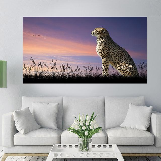 RELIABLI ART Canvas Painting Leopard Posters And Prints Animal Wall Pictures Cuadros For Living Room Home Decor No Frame