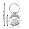 Selkirk Rex Cat Longhaired - Keychain with a Cat, Keychain with a Print, Personalized Pendant from the Art-Dog Brand