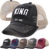 New Style Unisex Classic Outdoor Baseball Cap Letter KING Print Trucker Hat Fashionable Summer Accessory For Men And Women