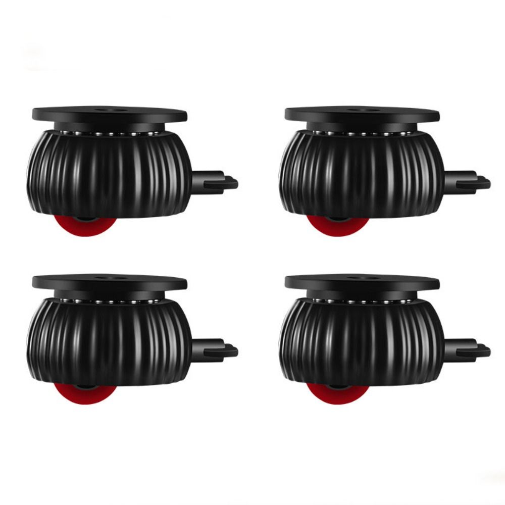 4Pcs Soft Rubber Swivel Caster Roller Furniture Caster Universal Universal  Wheel  Baby Crib